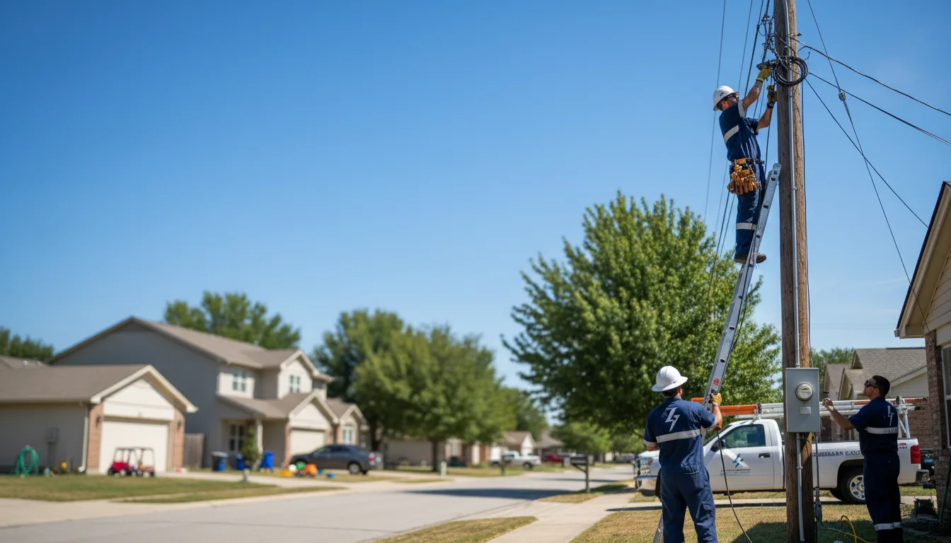 Residential electrician providing installation services in Grahn, KY